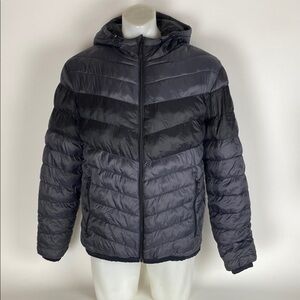 Rokka&Rolla Men's two tones Black Puffer Jacket Size L